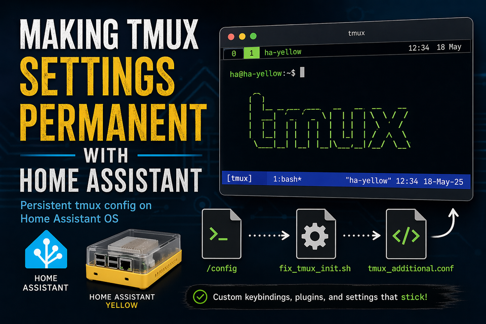 Making Tmux settings permanent with Home Assistant