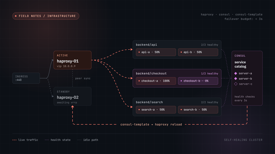 🏗️ Building a Self-Healing HAProxy + Consul Cluster (and Everything That Went Wrong Along the Way)